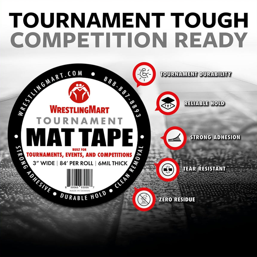 WrestlingMart 3 Inch Tournament Mat Tape Case (1 Case/24 rolls)