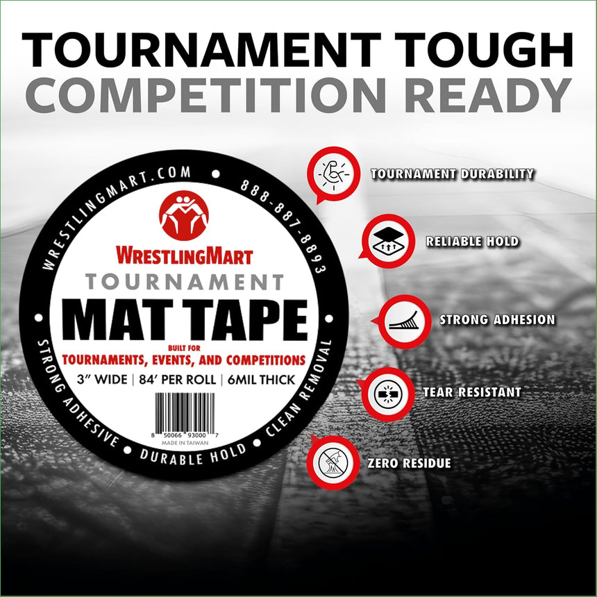 WrestlingMart 3 Inch Tournament Mat Tape - 1 Roll