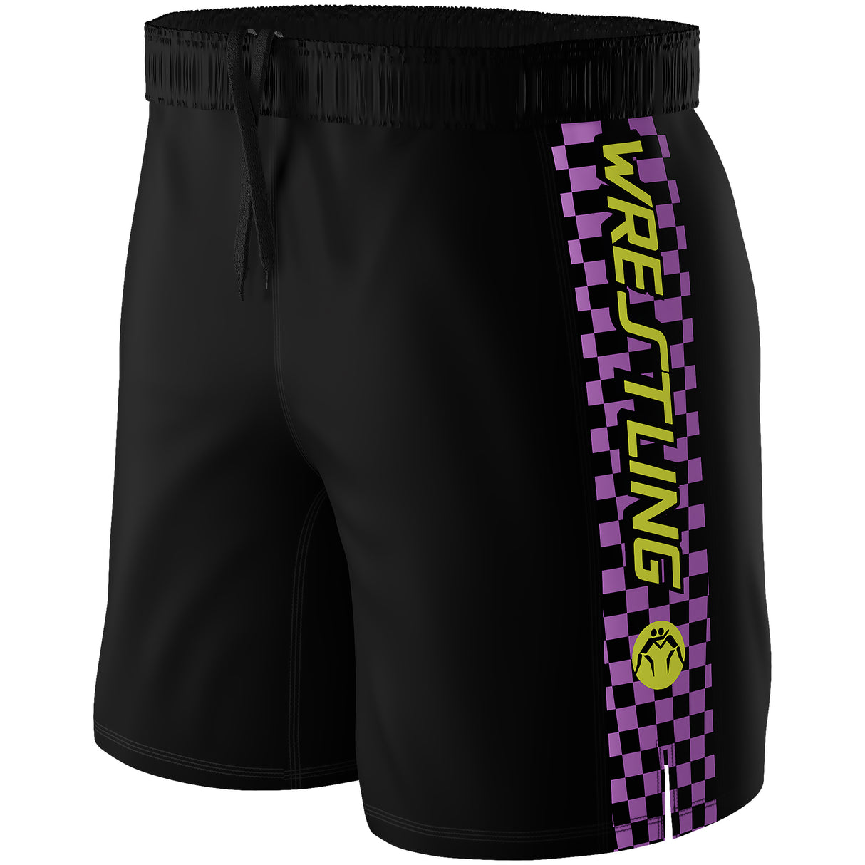 WrestlingMart Checkers Performance Wrestling Shorts