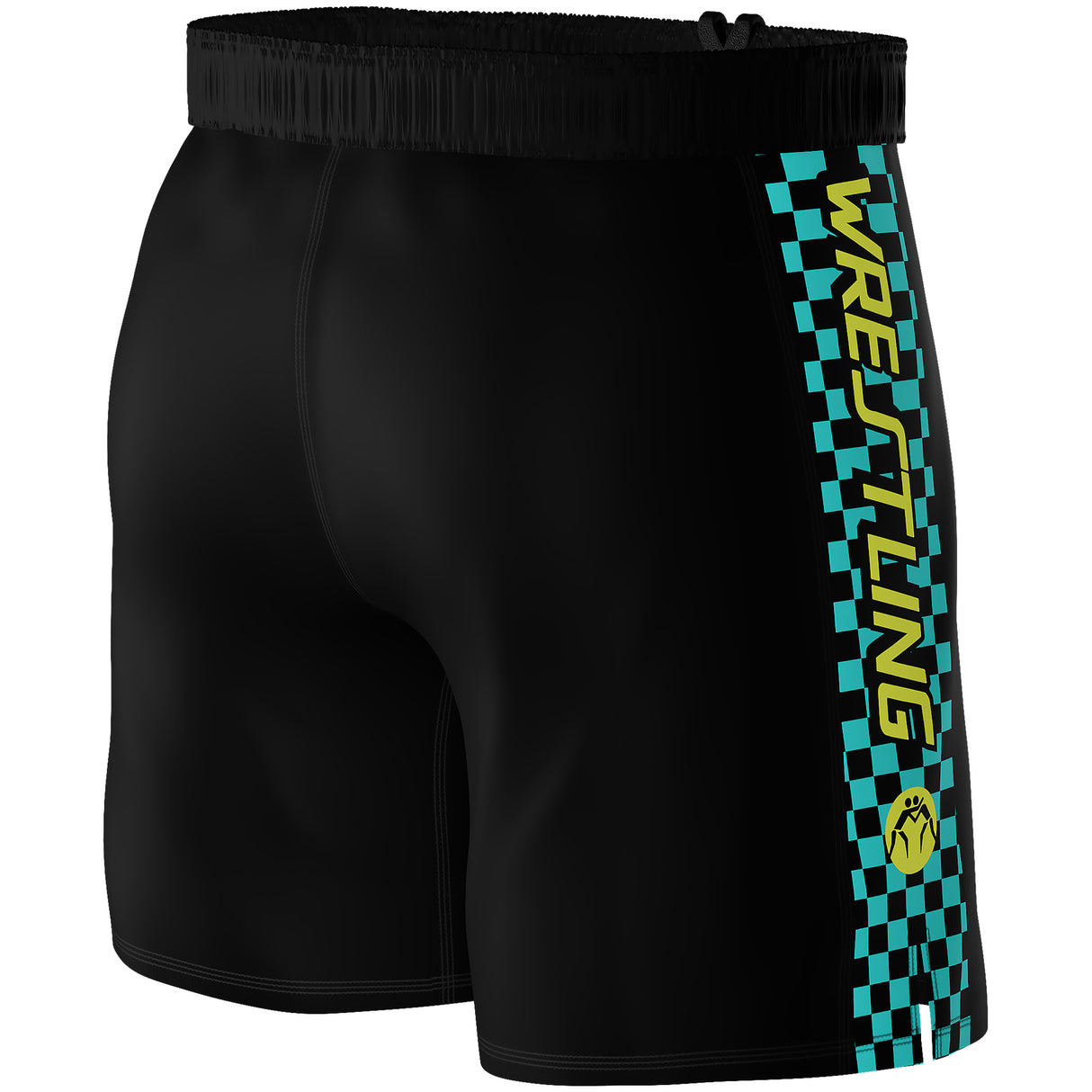 WrestlingMart Checkers Performance Wrestling Shorts
