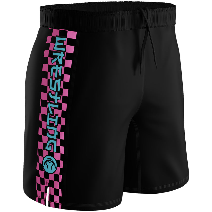 WrestlingMart Checkers Performance Wrestling Shorts