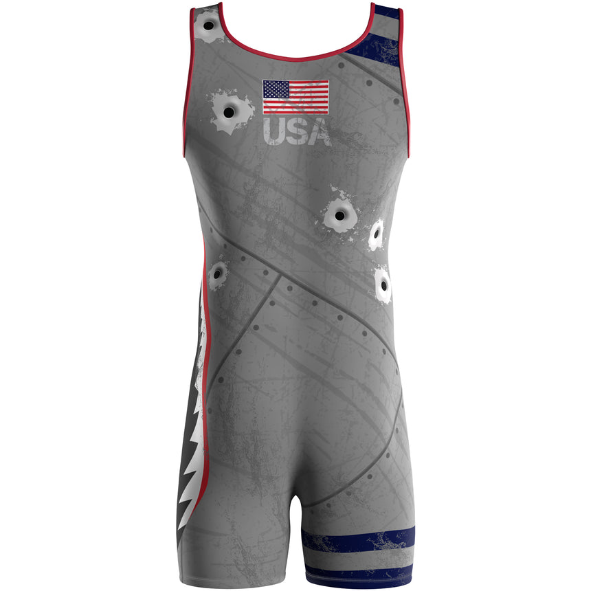 WrestlingMart Youth DOG FIGHT Wrestling Singlet