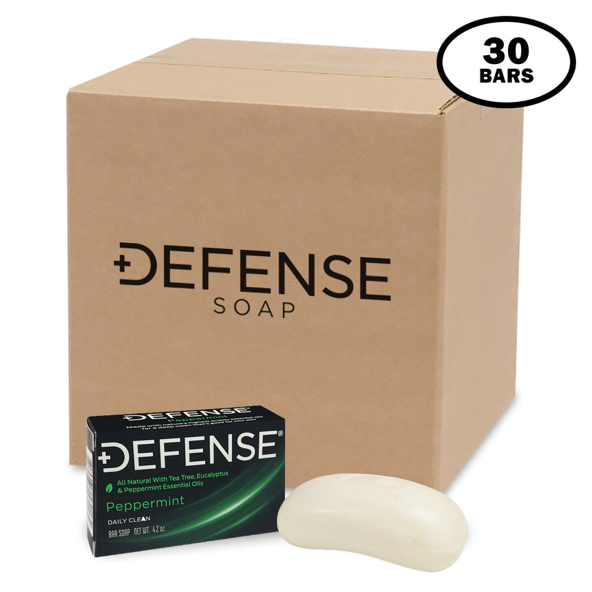 Defense Peppermint Bar Soap - 30ct Case