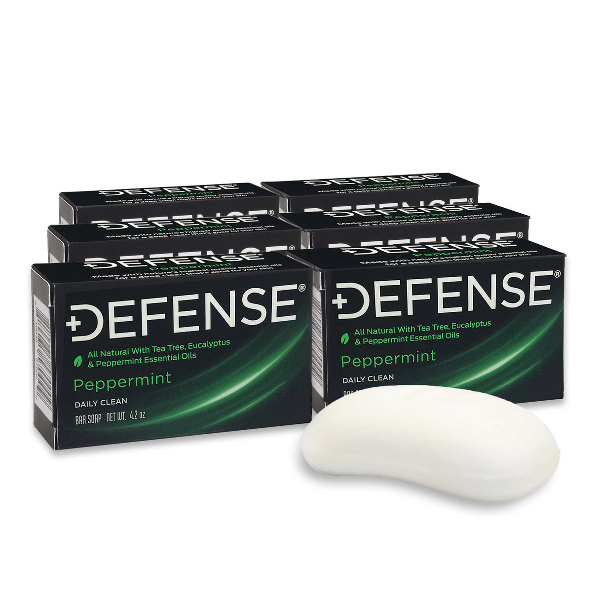 Defense Peppermint Bar Soap-6 pack