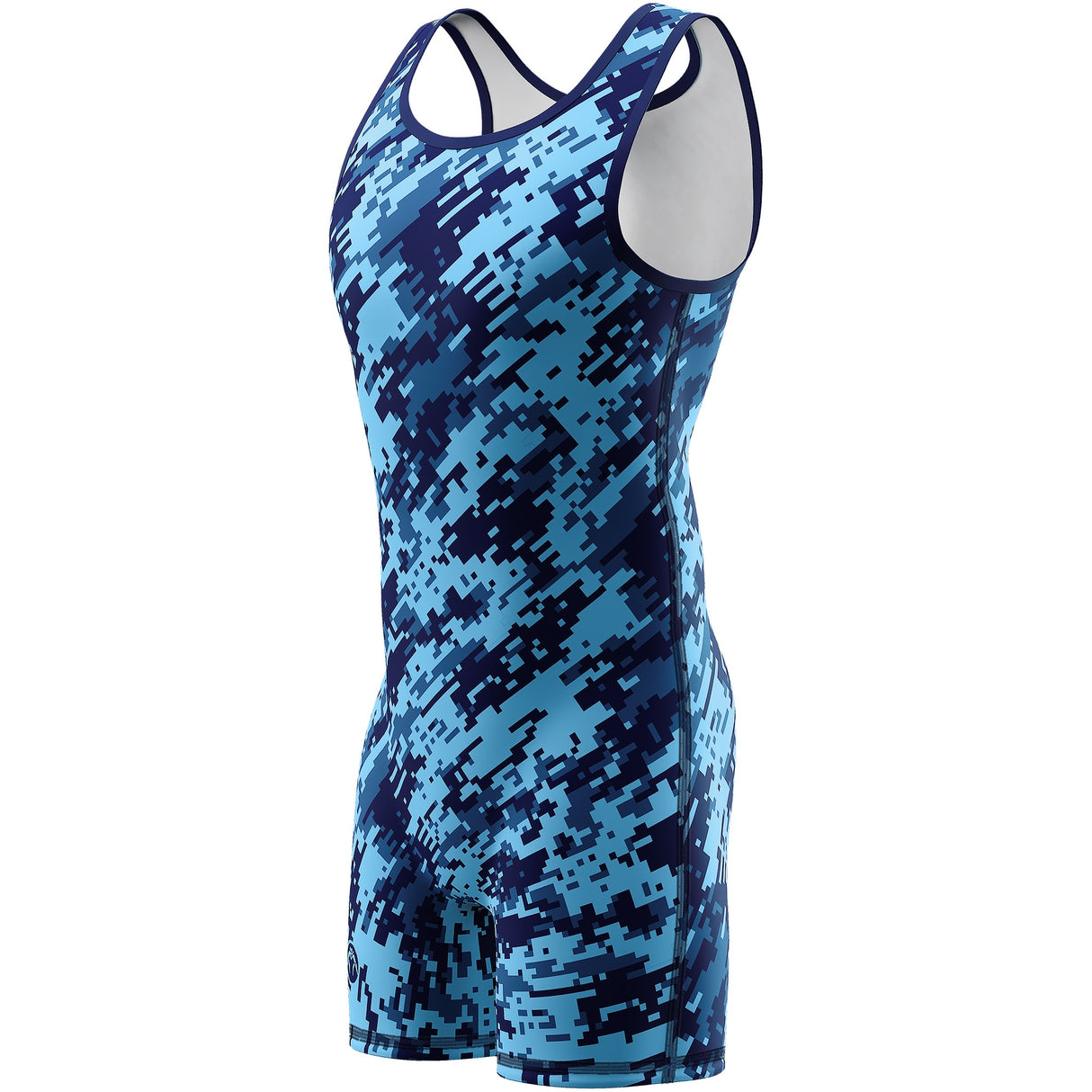 WrestlingMart NAVY Digital Camo Singlet