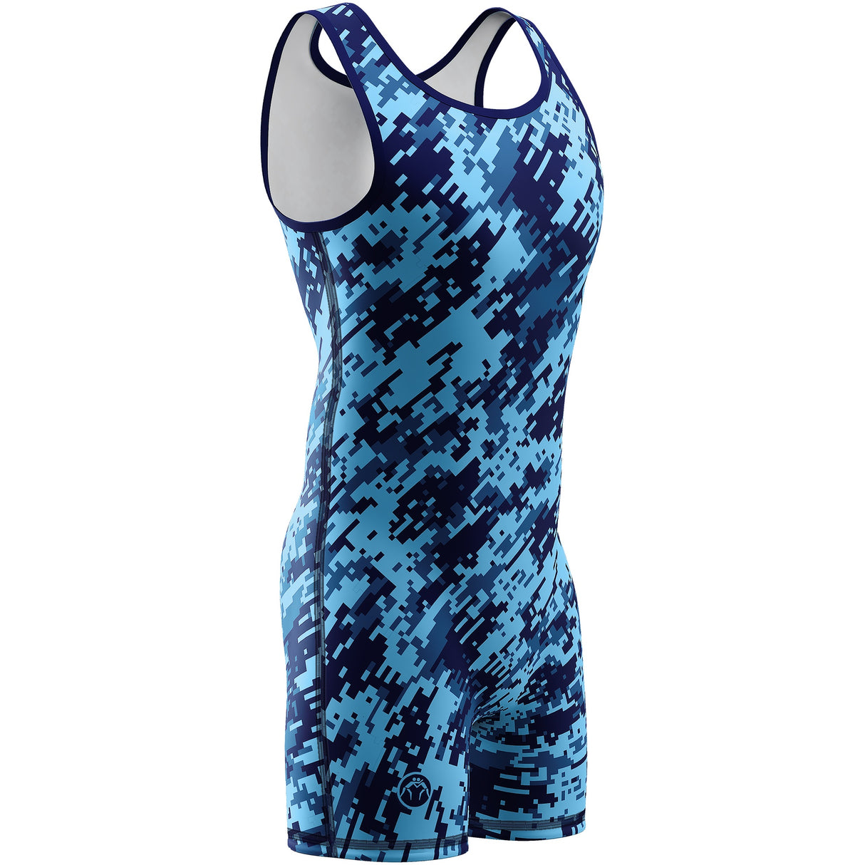 WrestlingMart NAVY Digital Camo Singlet