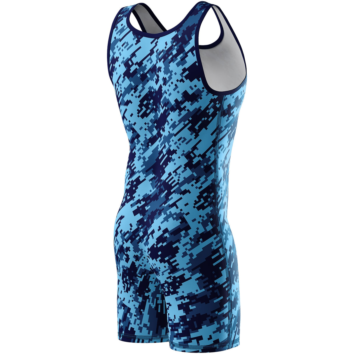 WrestlingMart NAVY Digital Camo Singlet
