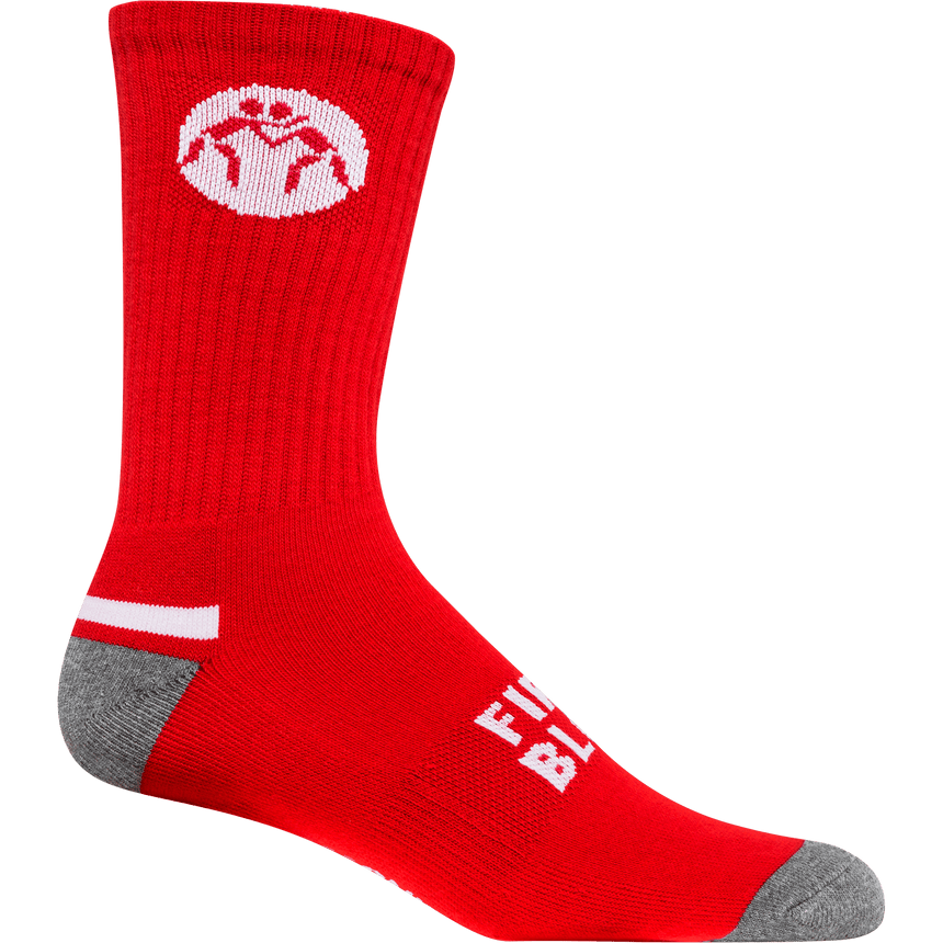 WrestlingMart Sock Color + White