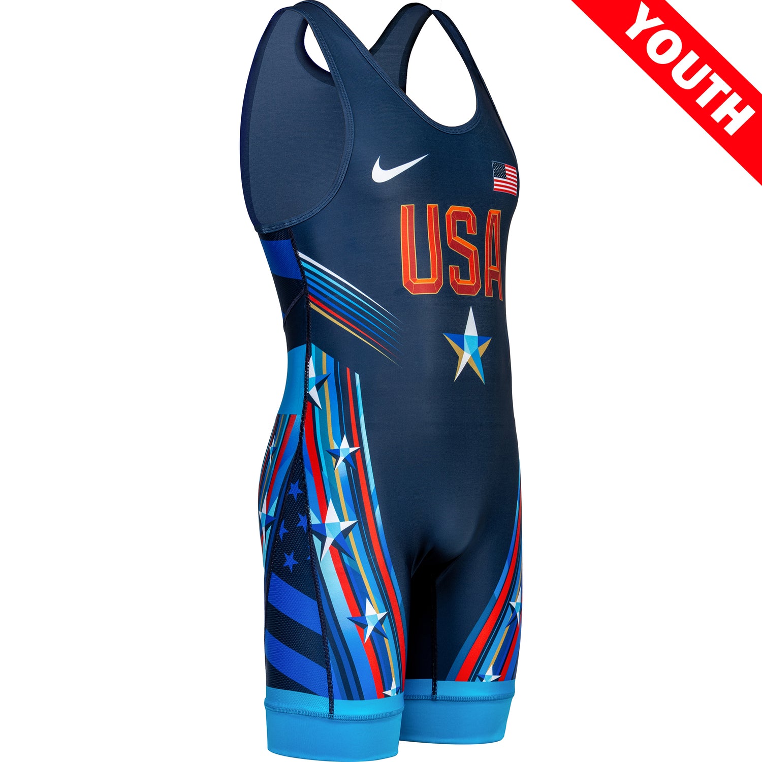 Nike Youth Boys USA Wrestling Prism Singlet