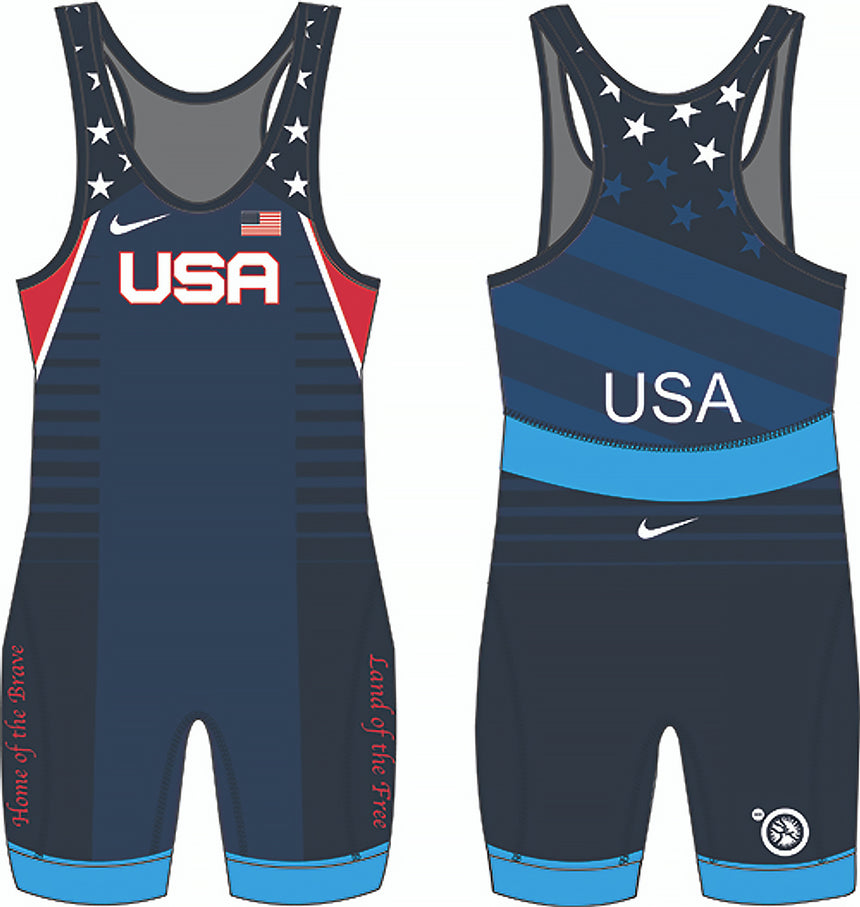 Nike USA Wrestling Women's Stars and Stripes Singlet