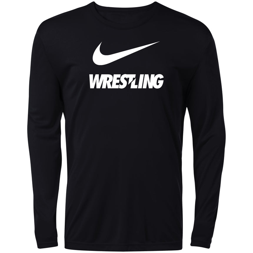 Nike Mens Wrestling Cotton Training Long Sleeve Tee