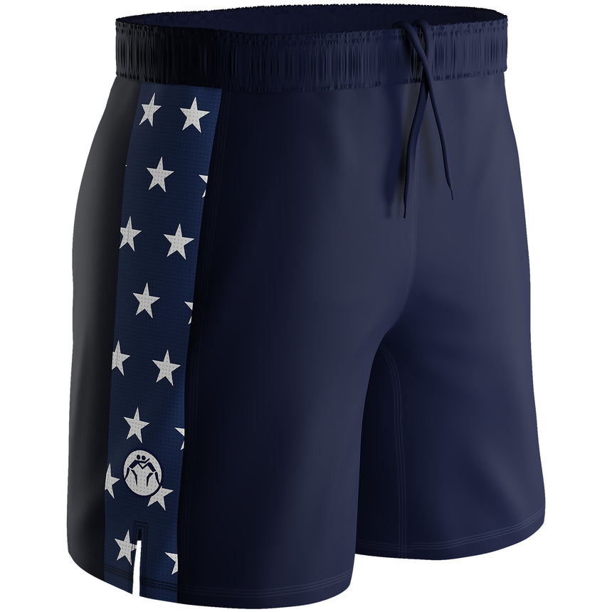 WrestlingMart Patriot Performance Wrestling Shorts