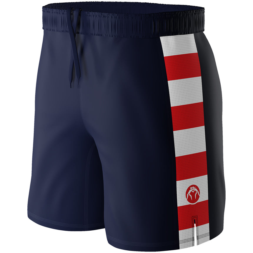 WrestlingMart Patriot Performance Wrestling Shorts
