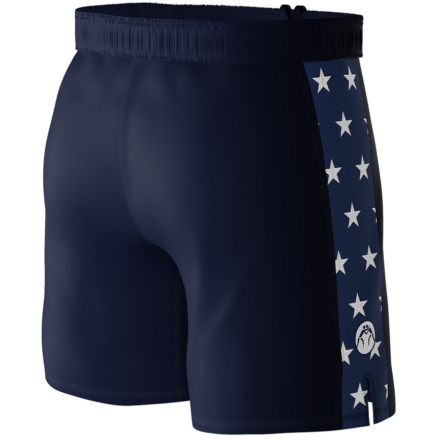 WrestlingMart Patriot Performance Wrestling Shorts