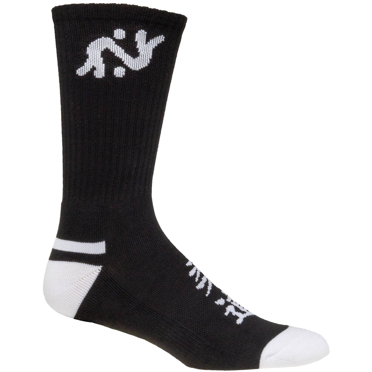 Pathos Black Kanji Sock Side View