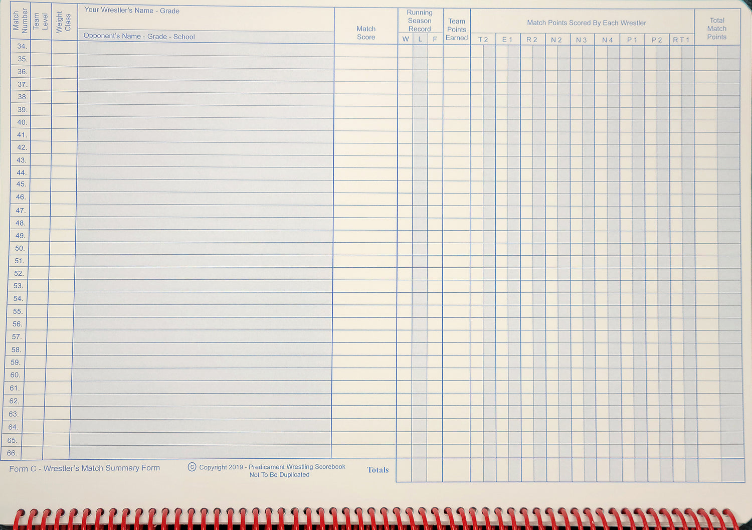 Predicament Scorebook (4) 164 Page