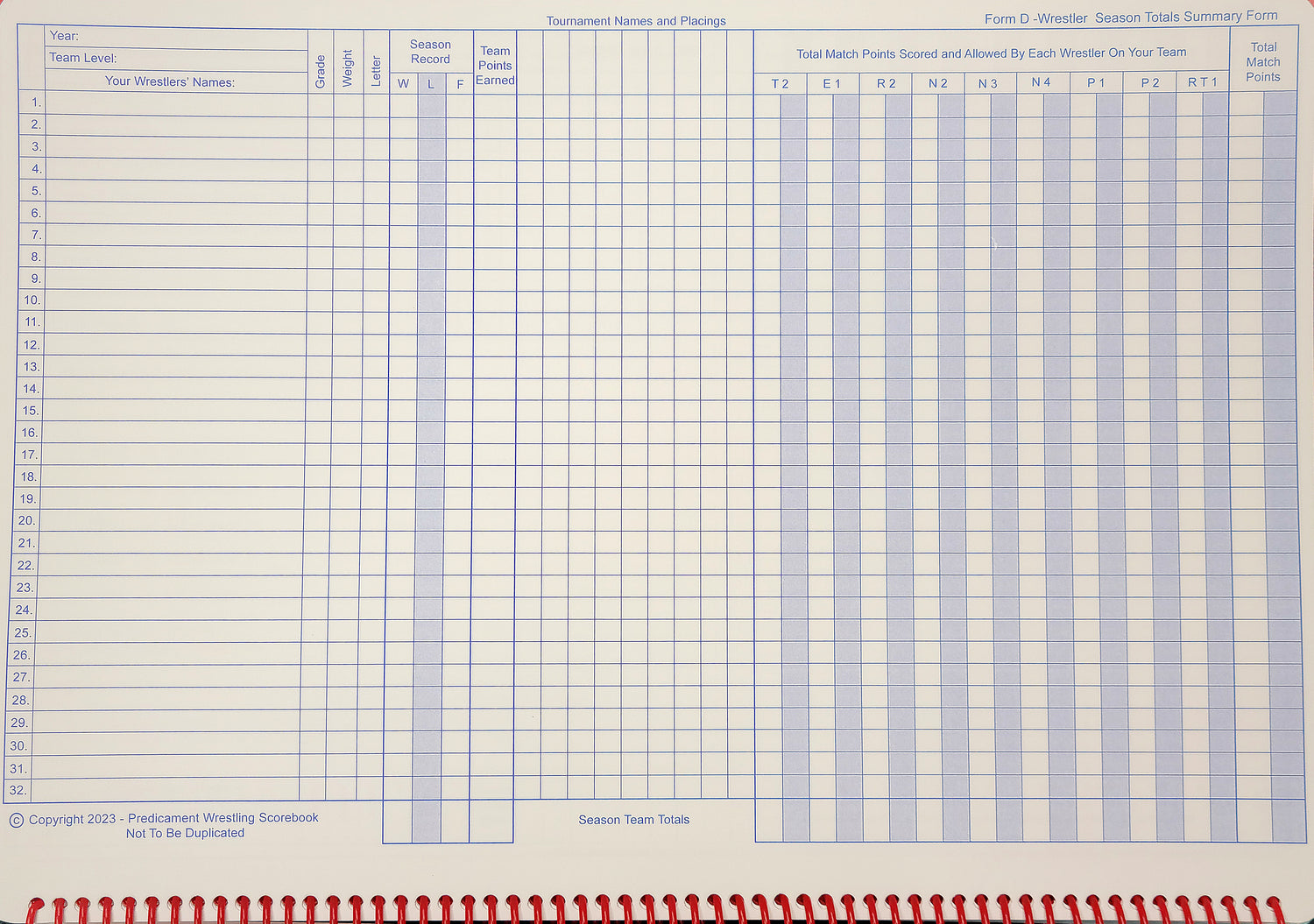 Predicament Scorebook (3) 118 Page
