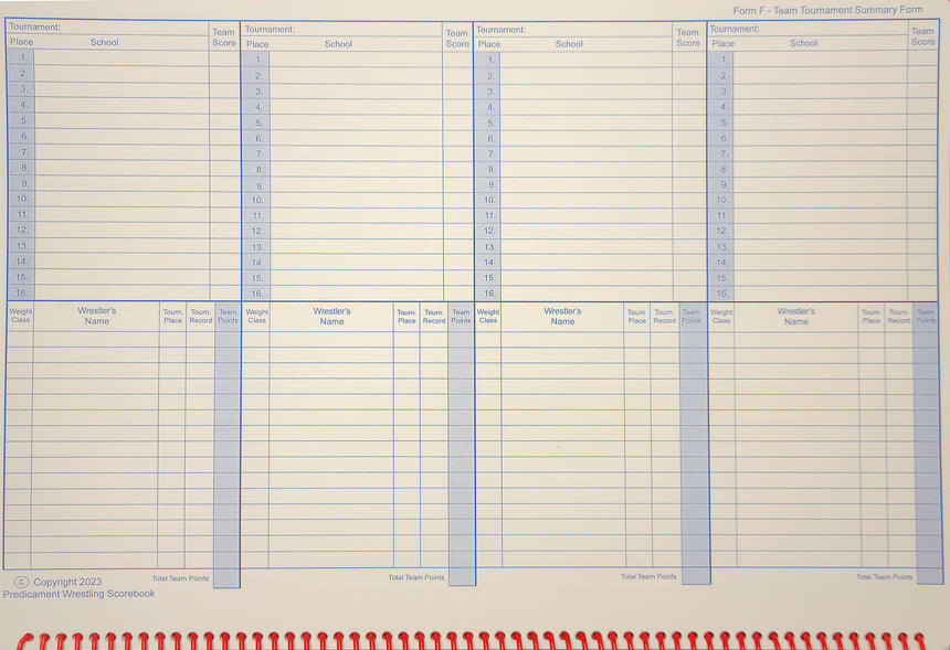 Predicament Scorebook (2) 90 Page