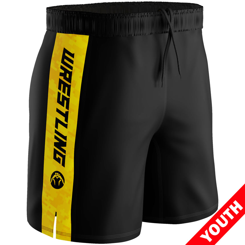 WrestlingMart Youth SPRAWL Performance Wrestling Shorts