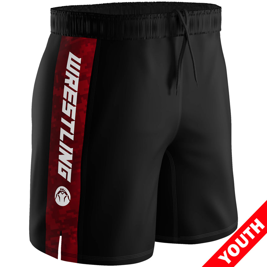 WrestlingMart Youth SPRAWL Performance Wrestling Shorts