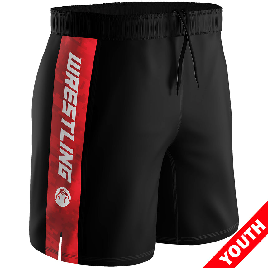 WrestlingMart Youth SPRAWL Performance Wrestling Shorts