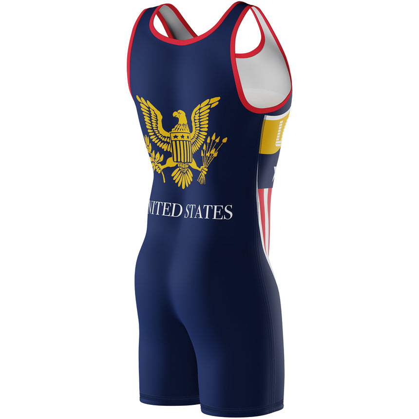 WrestlingMart USA Shield Singlet