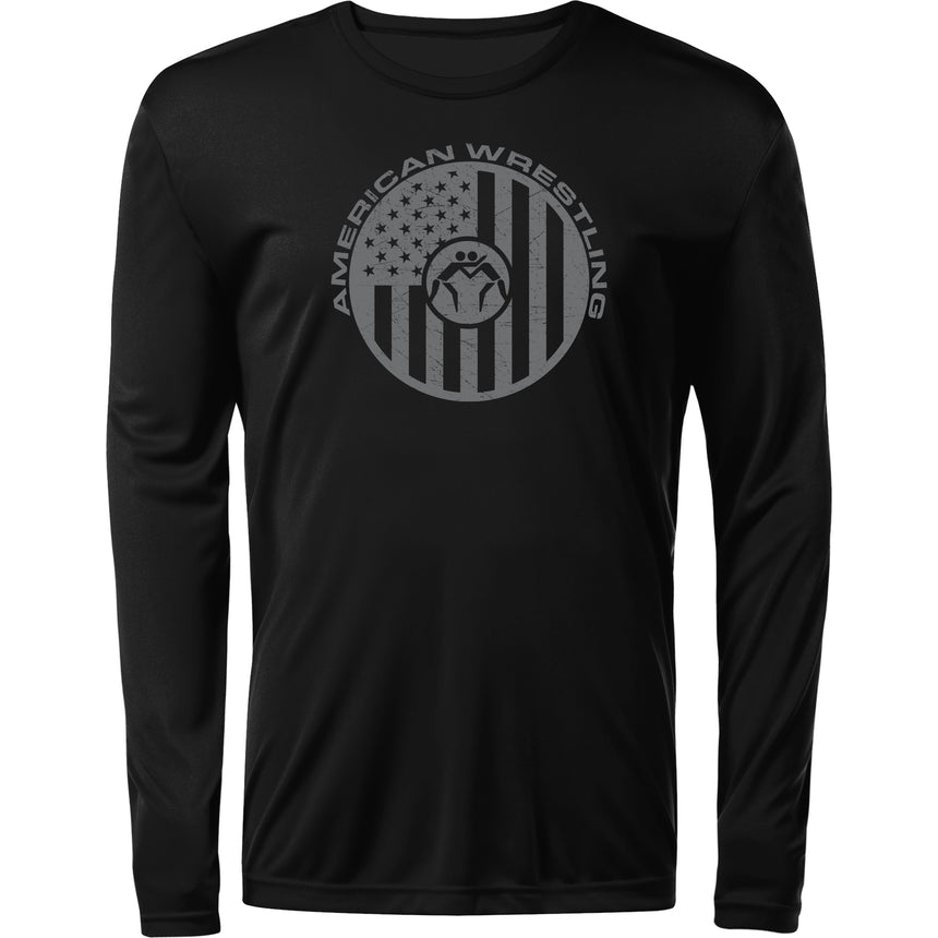 WrestlingMart American Mat Long Sleeve Tee