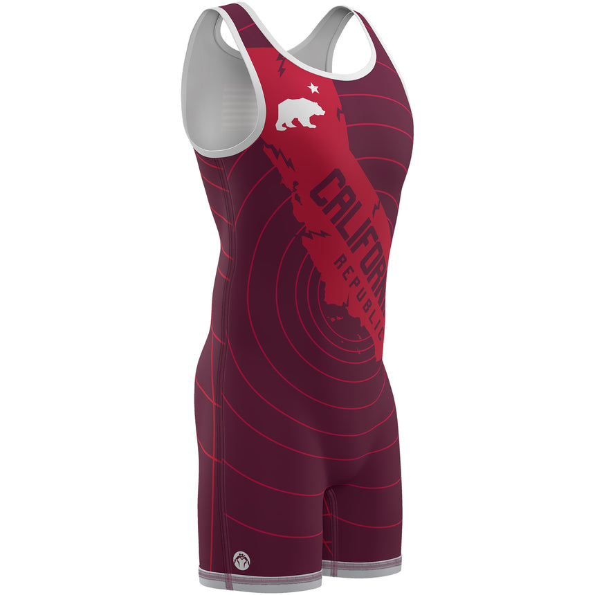 WrestlingMart California Quake Singlet