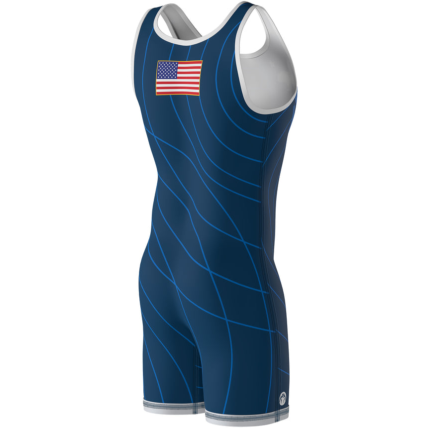 WrestlingMart California Quake Singlet