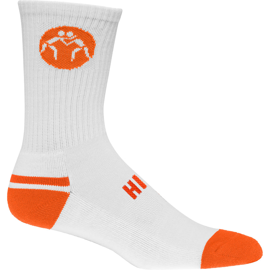 WrestlingMart Sock White