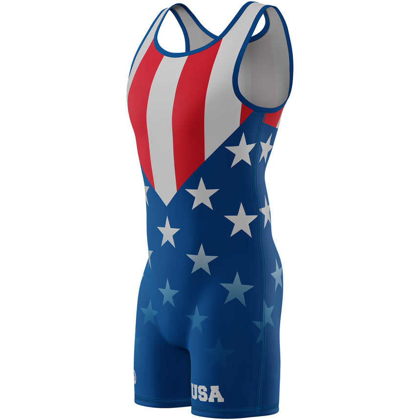 WrestlingMart Youth PATRIOT Singlet