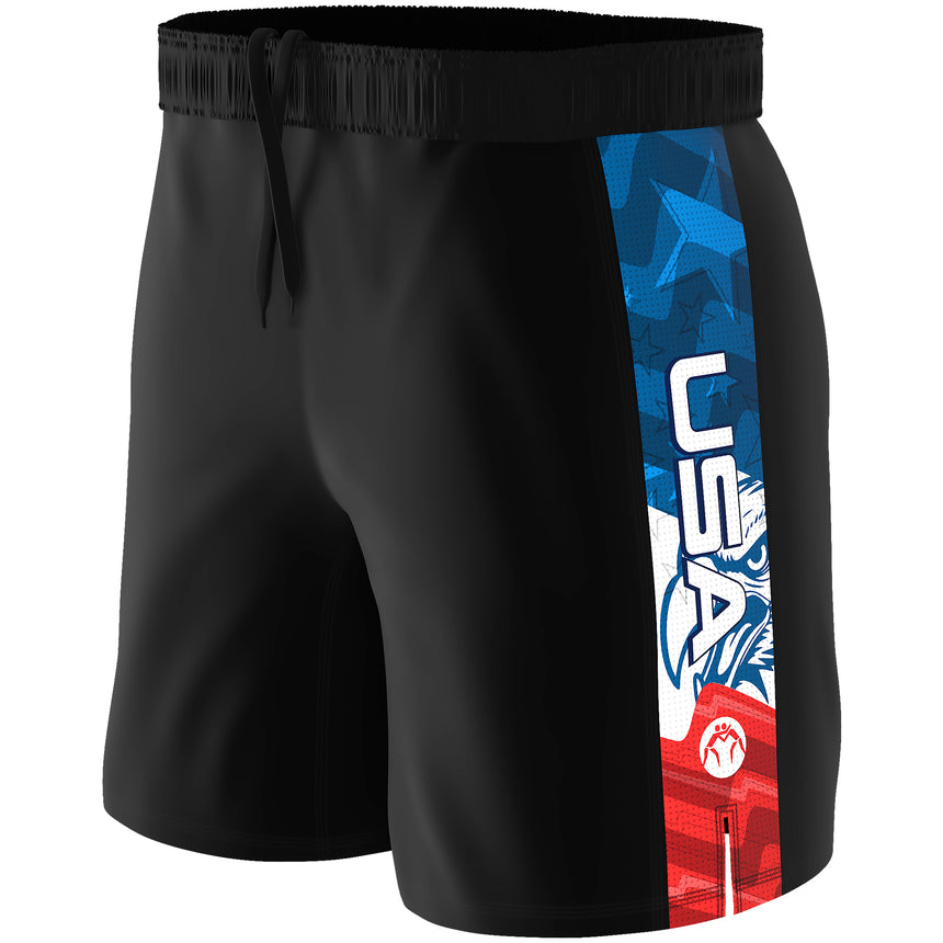 WrestlingMart Youth USA Performance Wrestling Shorts