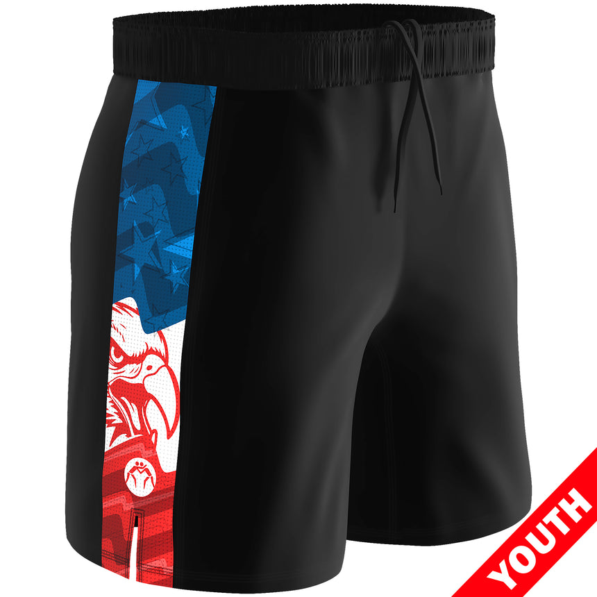 WrestlingMart Youth USA Performance Wrestling Shorts