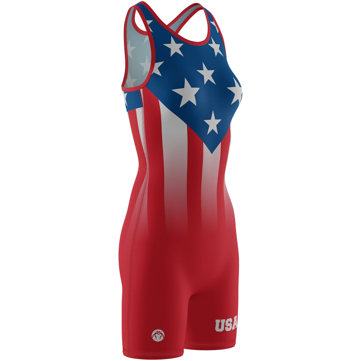 WrestlingMart Women's Patriot Singlet