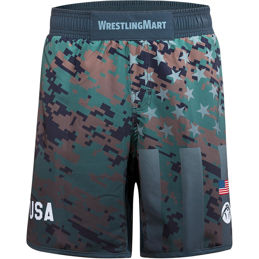 WrestlingMart Military Fight Shorts