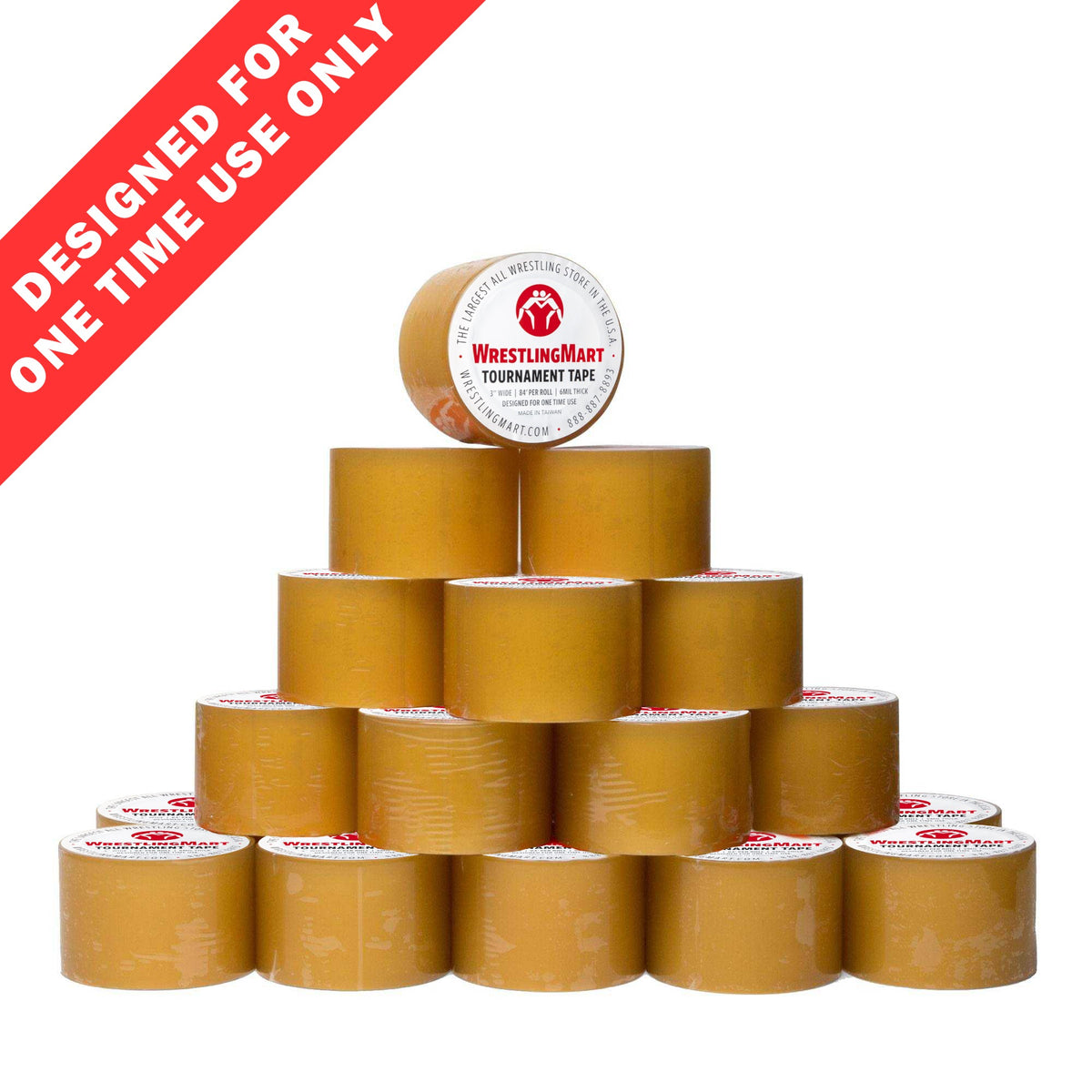 WrestlingMart 3inch Tournament Mat Tape 24 rolls in 1 Case