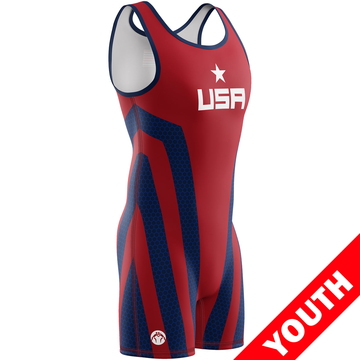 WrestlingMart Youth USA BREAKDOWN Singlet