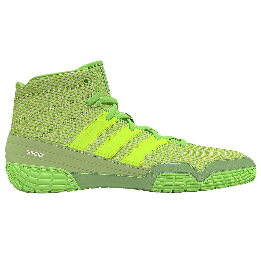 Adidas SpeedEx Wrestling Shoes in Lime and Green side view
