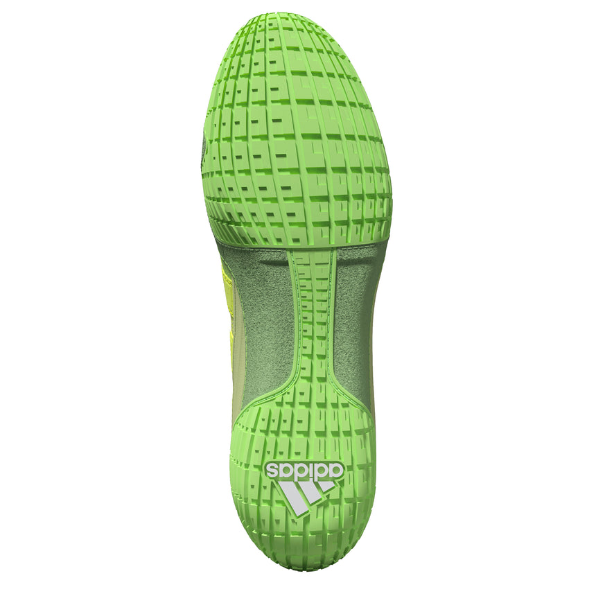 Adidas SpeedEx Wrestling Shoes in Lime and Green sole view