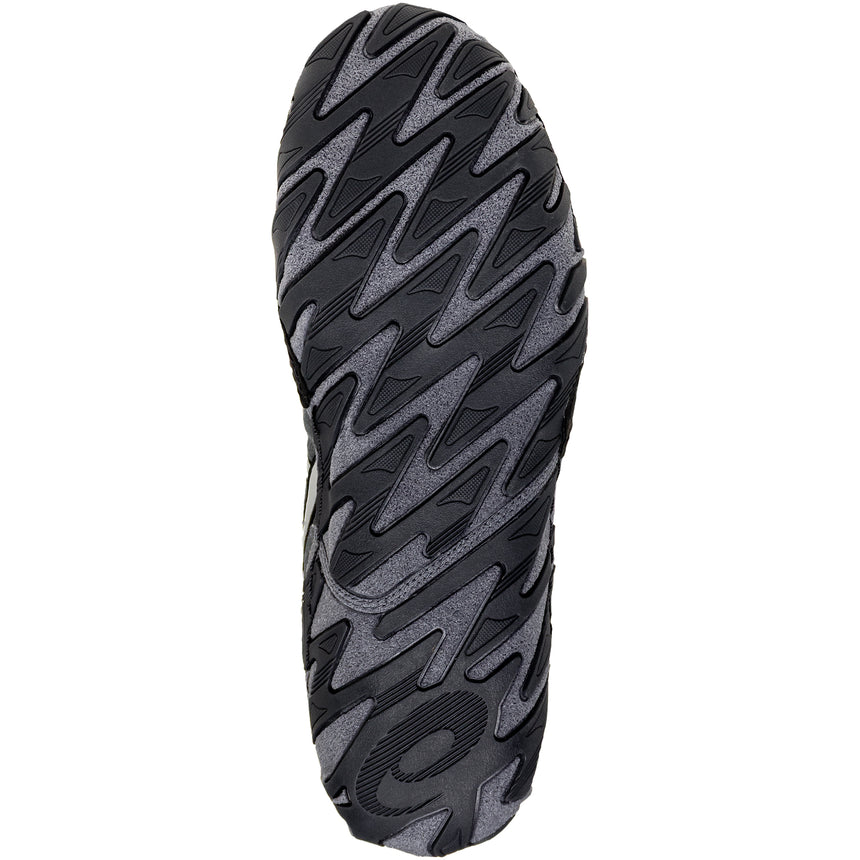 ASICS Aggressor 6 Wrestling Shoes in Black and Silver sole view