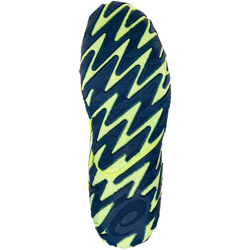 ASICS Aggressor 6 Wrestling Shoes in Green and Lime sole view
