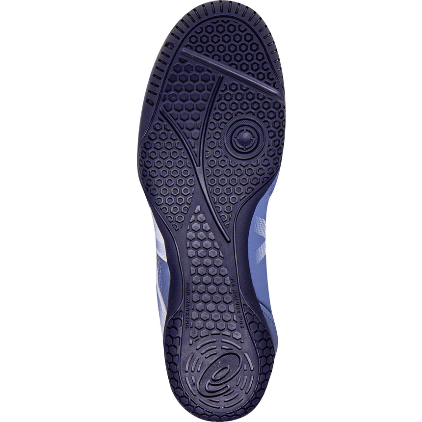 ASICS Matcontrol 3 Wrestling Shoes in White and Blue sole view