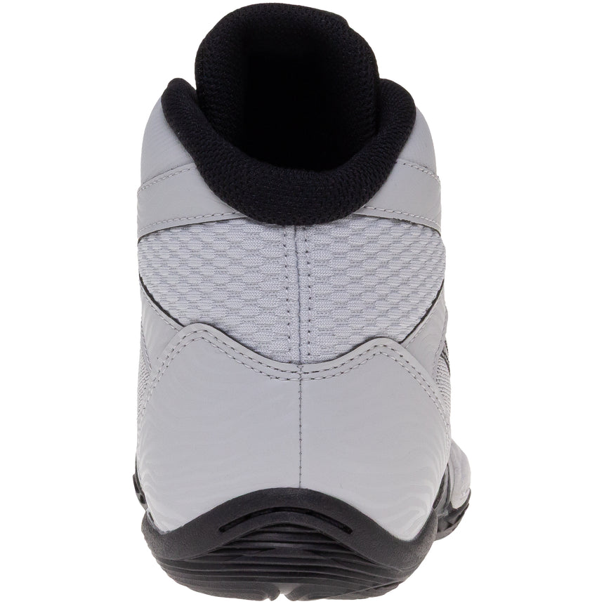 ASICS Matflex 7 Kids Wrestling Shoes in Grey and Black back view