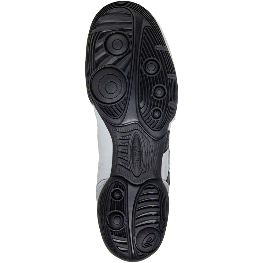 ASICS Matflex 7 Kids Wrestling Shoes in Grey and Black sole view