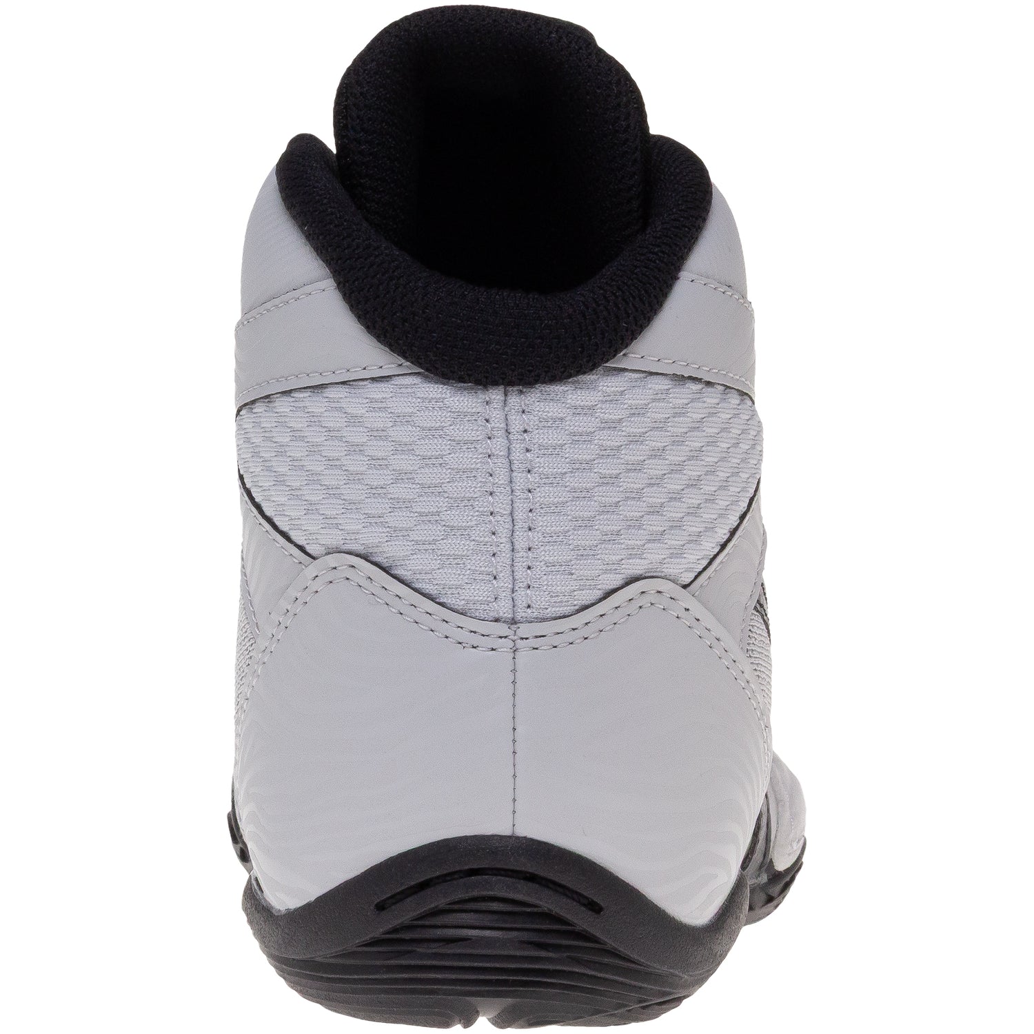 ASICS Matflex 7 Wrestling Shoes in Grey and Black back view
