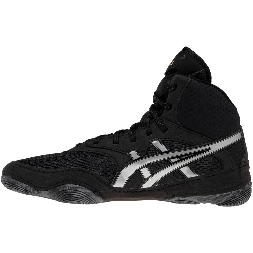 ASICS Women’s MatBlazer Wrestling Shoes in Black and Gold side view 2