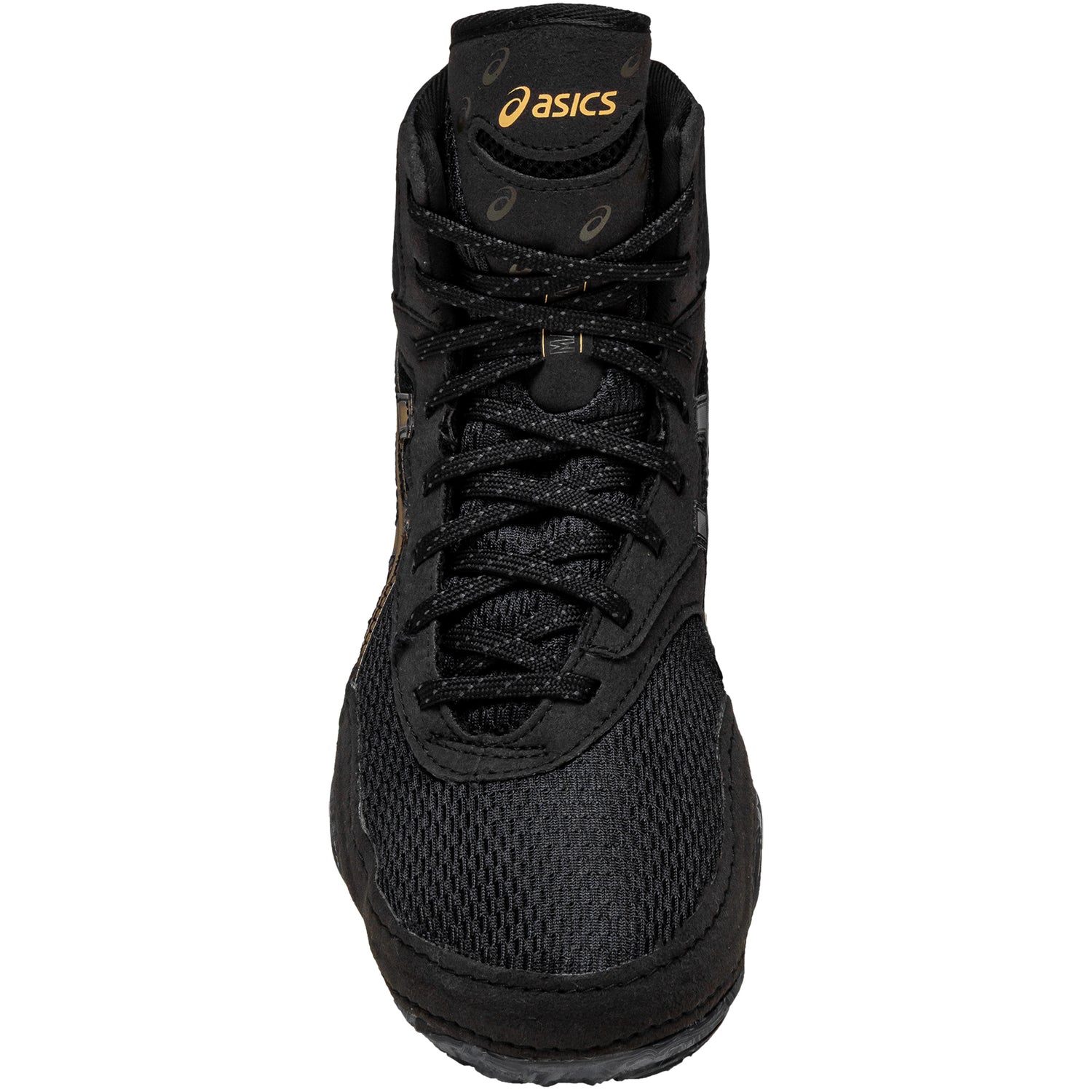 ASICS Women’s MatBlazer Wrestling Shoes in Black and Gold top view
