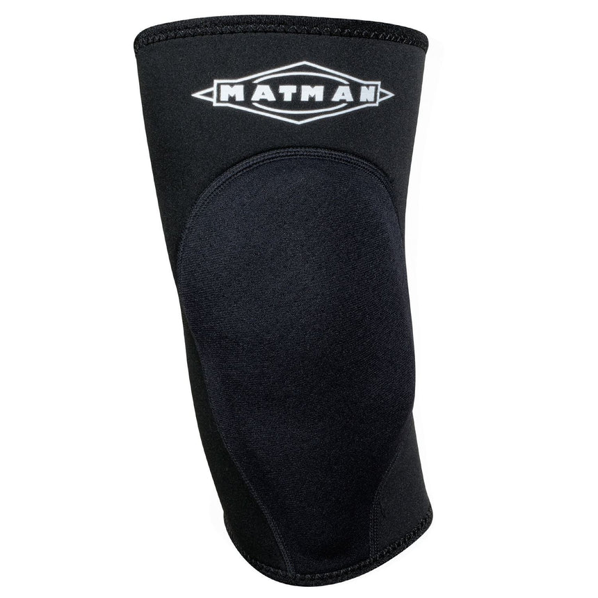 MatMan Neoprene Air Wrestling Knee Pads in Black from the front