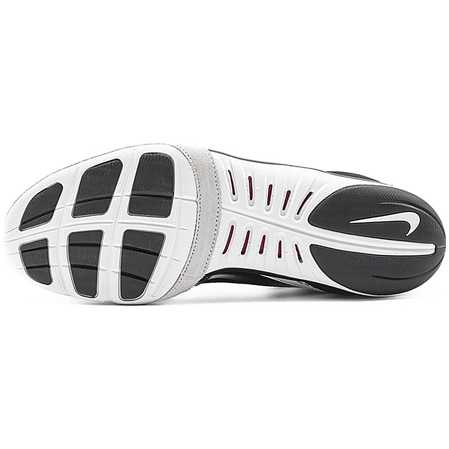 Nike Freek Wrestling Shoes in Black and White from the bottom
