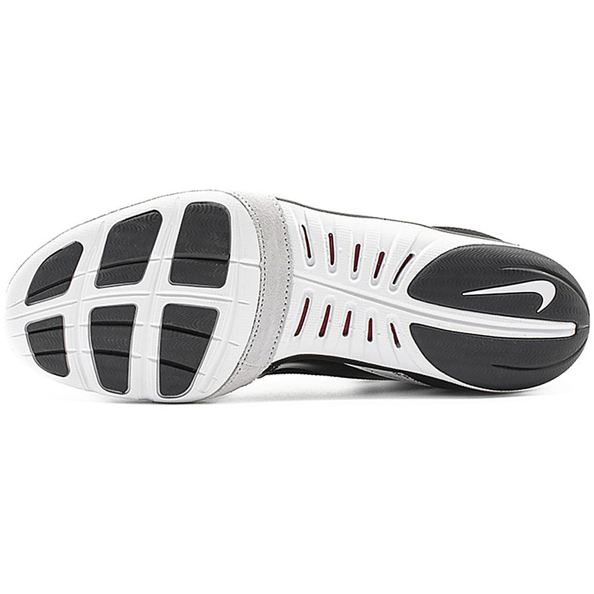 Nike Freek Wrestling Shoes in Black and White from the bottom